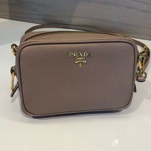 Prada Saffiano Camera Bag-Dusty Rose color
